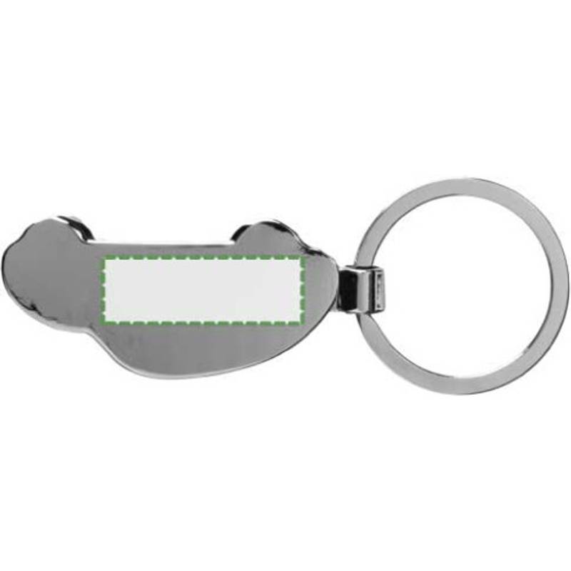 Kľúčenka zo zliatiny zinku Angelika, hnedá Kľúčenka zo zliatiny zinku Angelika, hnedá