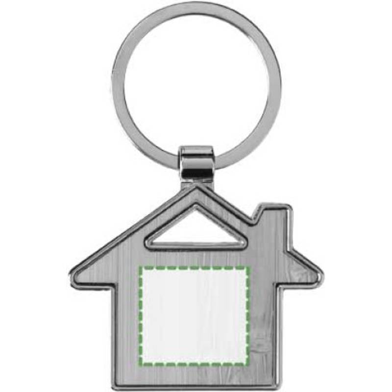 Kľúčenka zo zinkovej zliatiny Bernd, hnedá Kľúčenka zo zinkovej zliatiny Bernd, hnedá