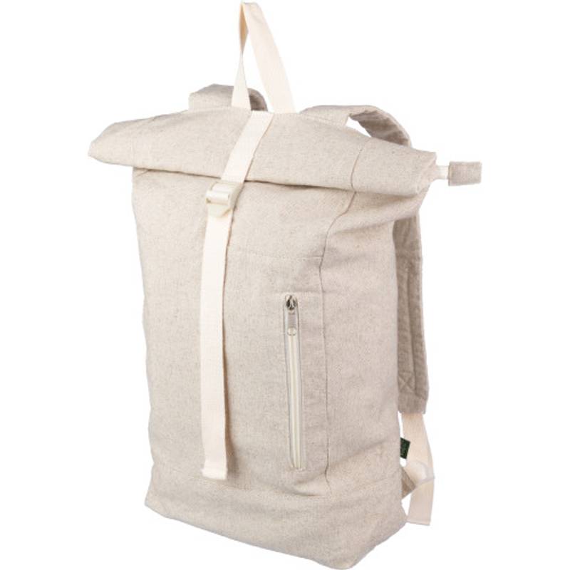 Konopný (280 gr/m2) rolovací batoh Margarete, hnědá khaki Konopný (280 gr/m2) rolovací batoh Margarete, hnědá khaki