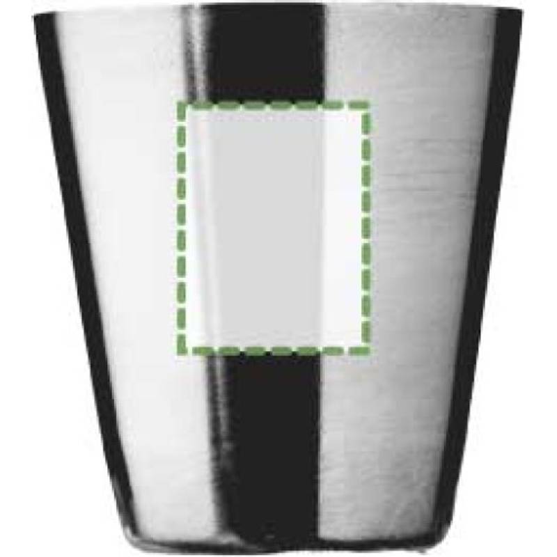 Nerezové kelímky na alkohol Benjamin, černá Nerezové kelímky na alkohol Benjamin, černá