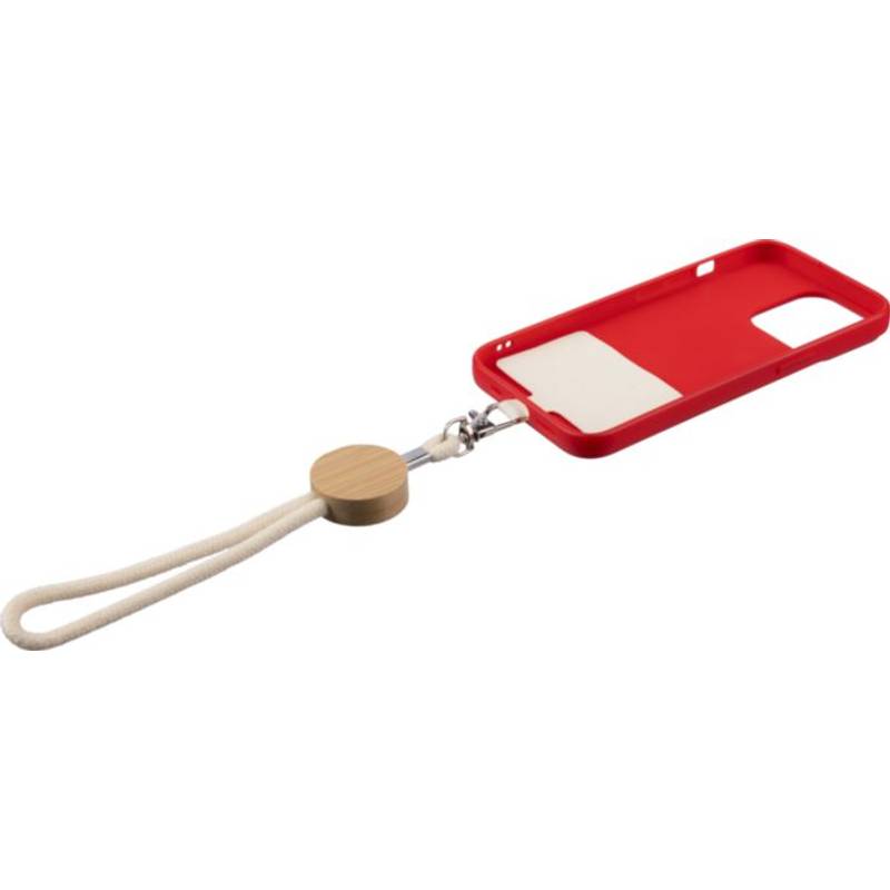 Bavlnený (D16) náramok na telefón Maxim, hnedá khaki Bavlnený (D16) náramok na telefón Maxim, hnedá khaki