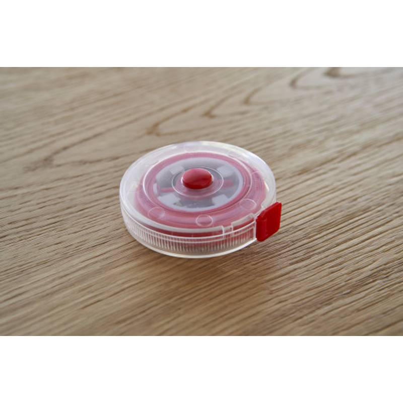 Plastový vysouvací metr Theo, černá Plastový vysouvací metr Theo, černá