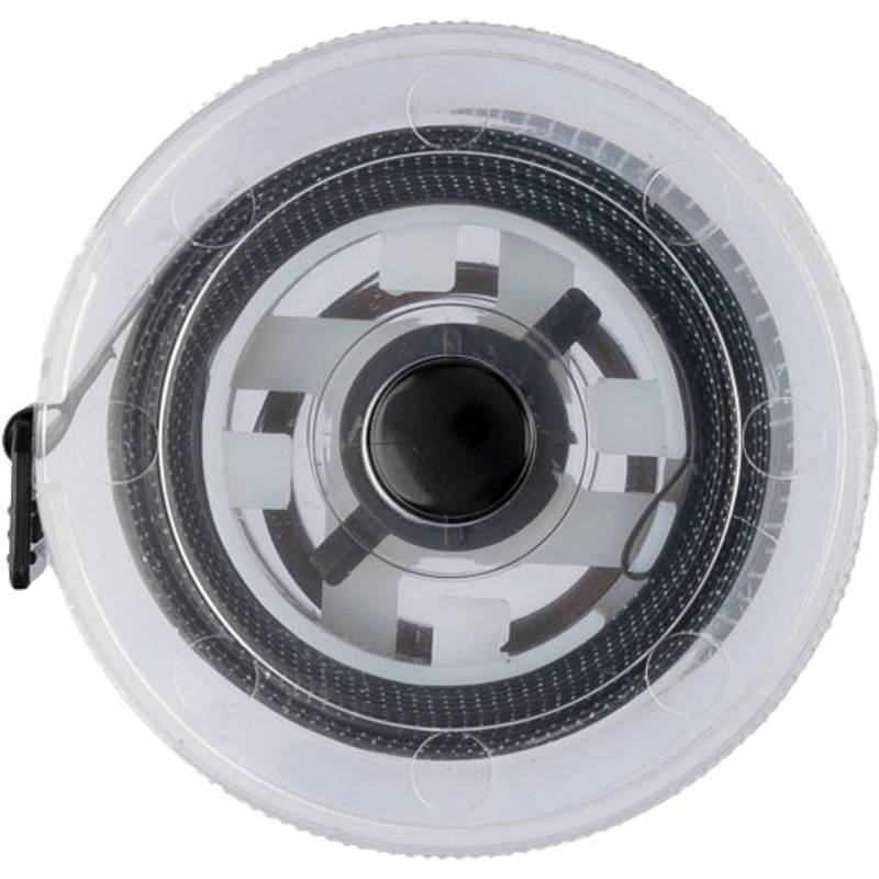 Plastový vysouvací metr Theo, černá Plastový vysouvací metr Theo, černá