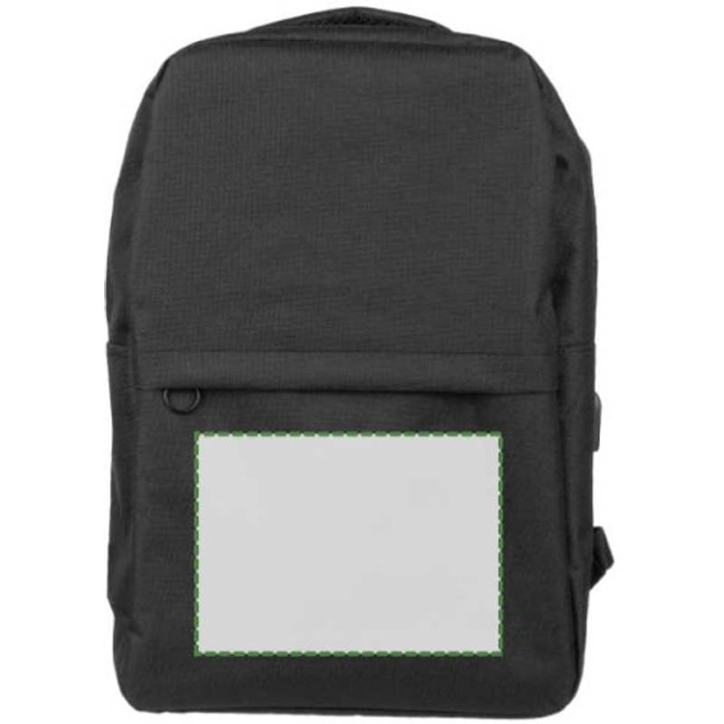 rPET (600D) batoh Henrik, čierna rPET (600D) batoh Henrik, čierna