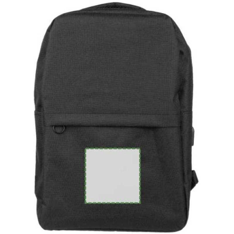 rPET (600D) batoh Henrik, čierna rPET (600D) batoh Henrik, čierna