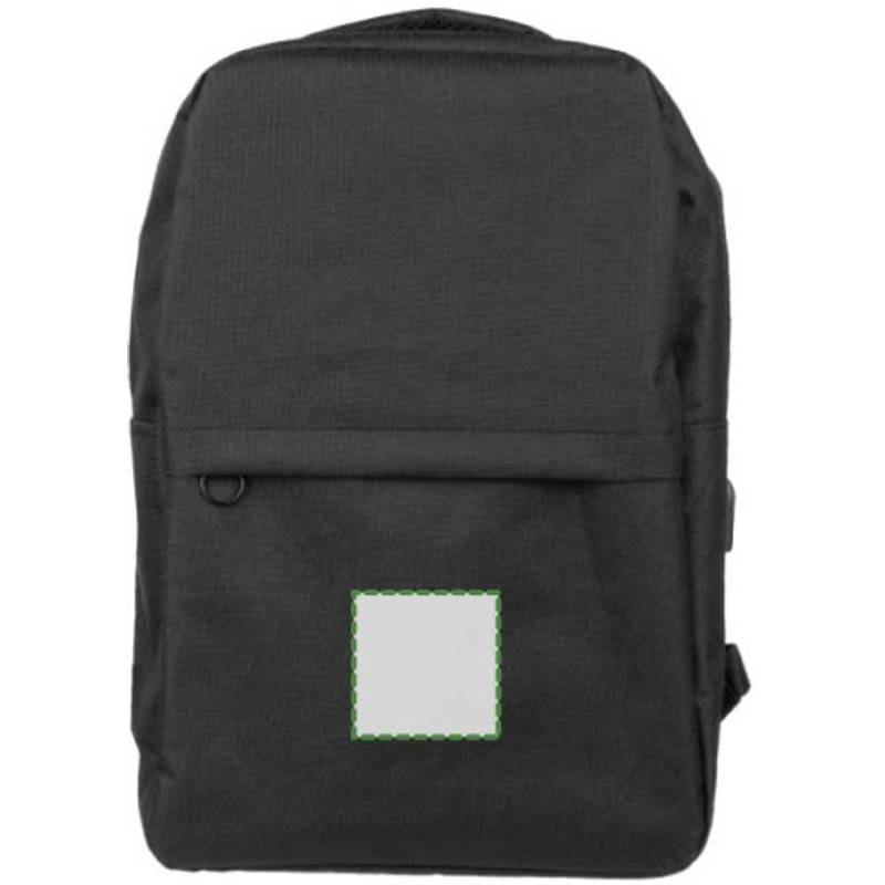 rPET (600D) batoh Henrik, čierna rPET (600D) batoh Henrik, čierna