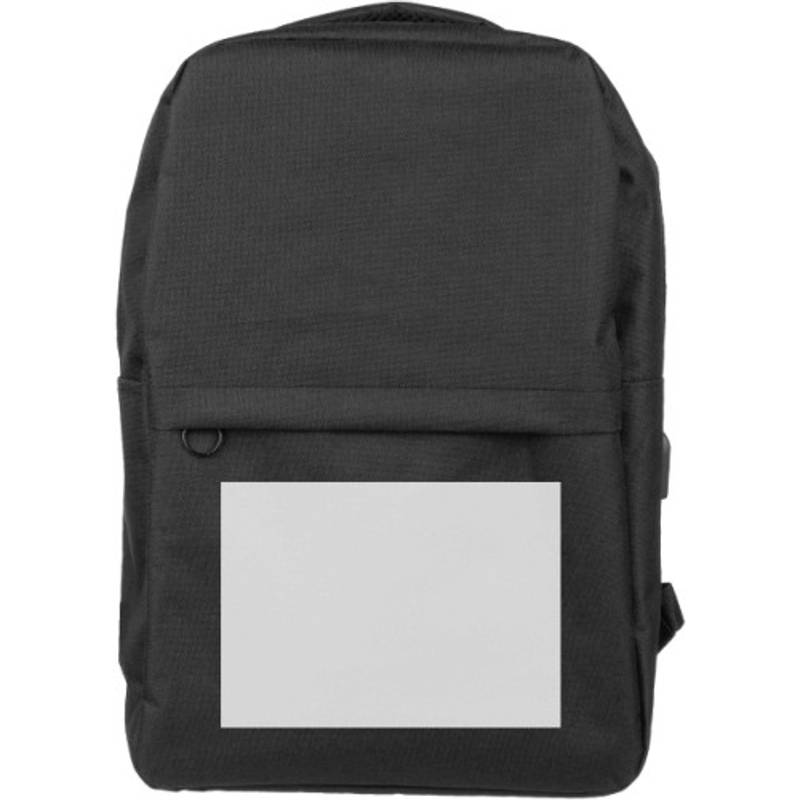 rPET (600D) batoh Henrik, čierna rPET (600D) batoh Henrik, čierna