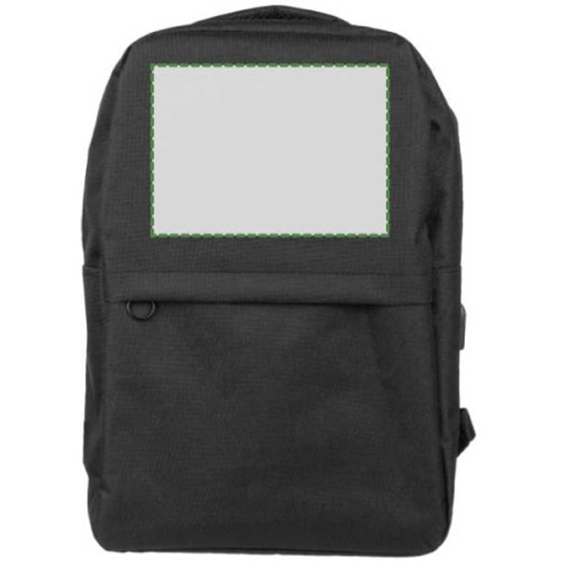 rPET (600D) batoh Henrik, čierna rPET (600D) batoh Henrik, čierna