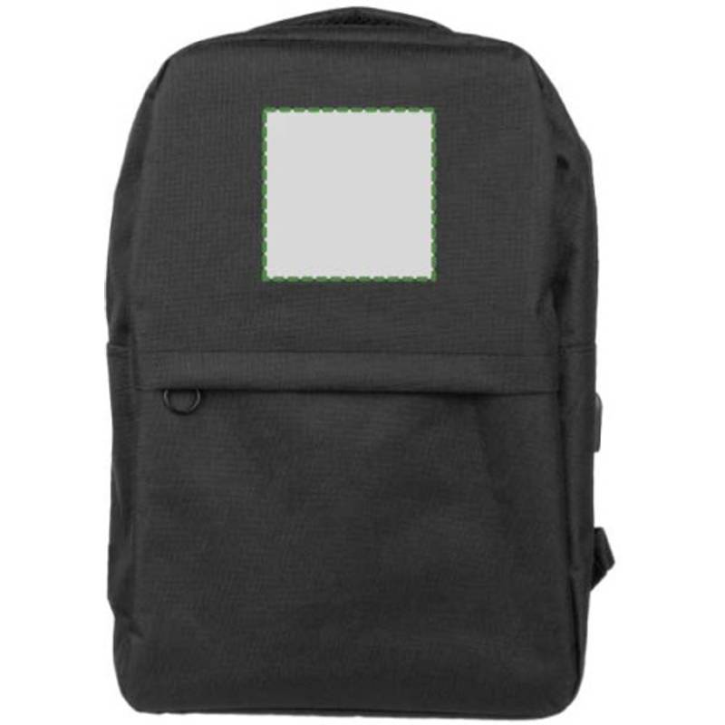 rPET (600D) batoh Henrik, čierna rPET (600D) batoh Henrik, čierna