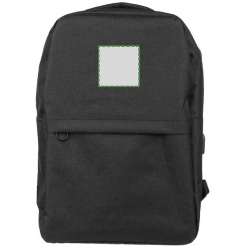 rPET (600D) batoh Henrik, čierna rPET (600D) batoh Henrik, čierna