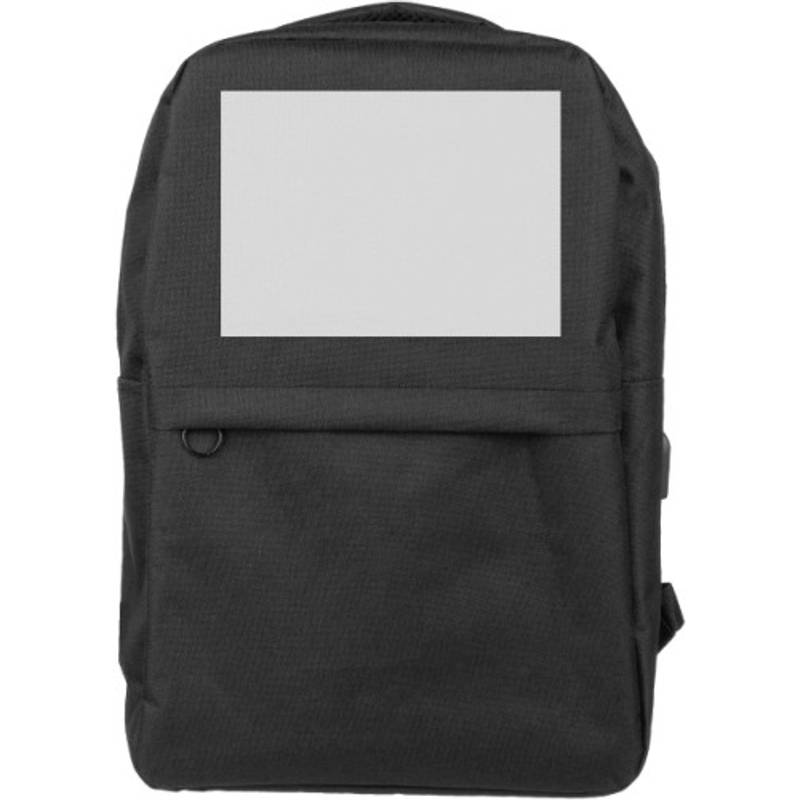 rPET (600D) batoh Henrik, čierna rPET (600D) batoh Henrik, čierna