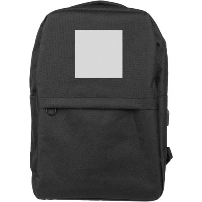 rPET (600D) batoh Henrik, čierna rPET (600D) batoh Henrik, čierna