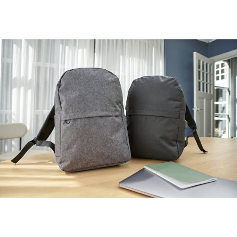 rPET (600D) batoh Henrik, čierna rPET (600D) batoh Henrik, čierna