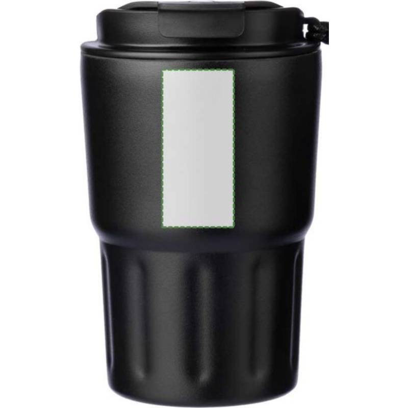 Nerezový dvoustěnný hrnek Louisa, černá Nerezový dvoustěnný hrnek Louisa, černá