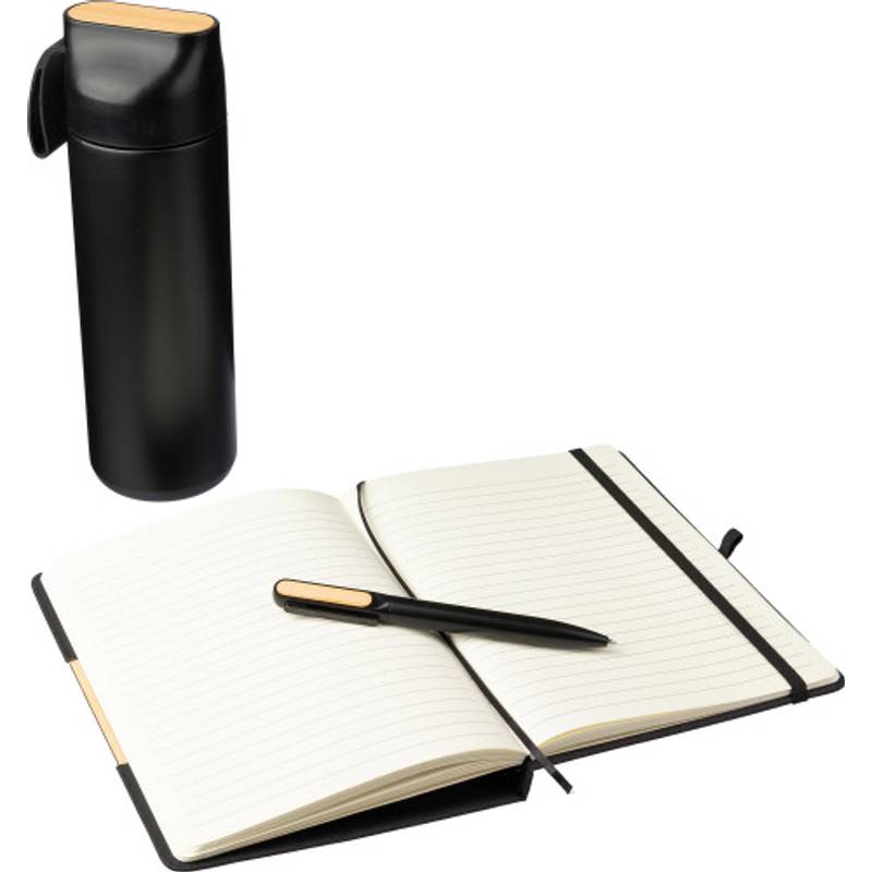 Černá kartonová dárková krabička Kurt, černá Černá kartonová dárková krabička Kurt, černá