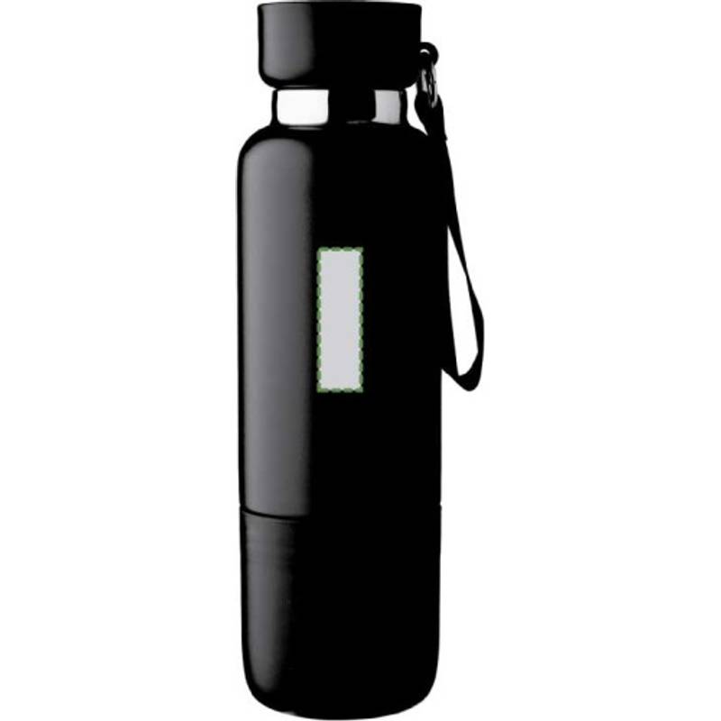 Nerezová dvojplášťová fľaša (500 ml) Lieselotte, čierna Nerezová dvojplášťová fľaša (500 ml) Lieselotte, čierna