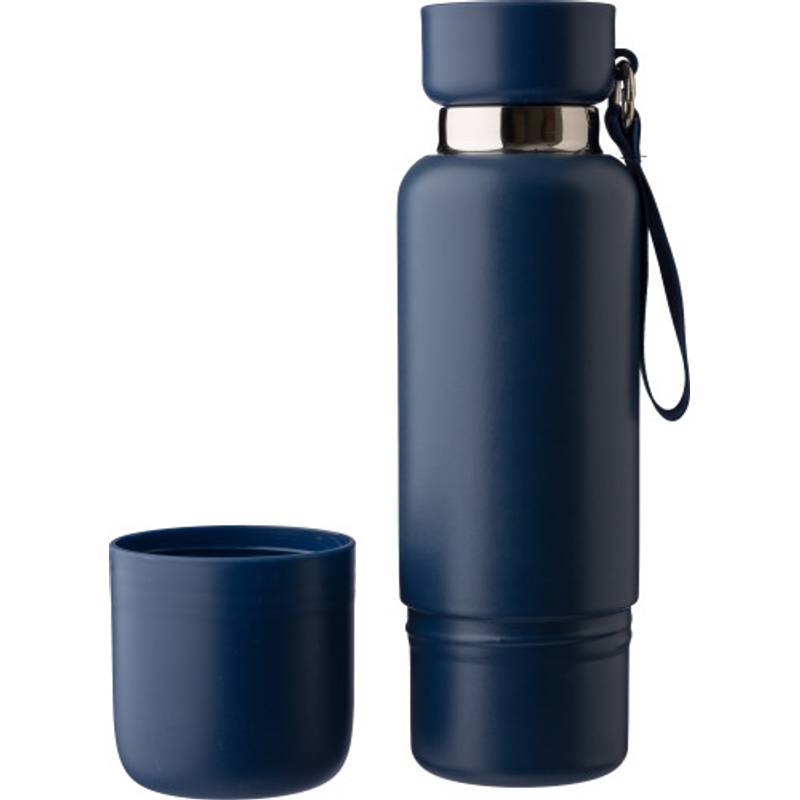 Nerezová dvojplášťová fľaša (500 ml) Lieselotte, čierna Nerezová dvojplášťová fľaša (500 ml) Lieselotte, čierna