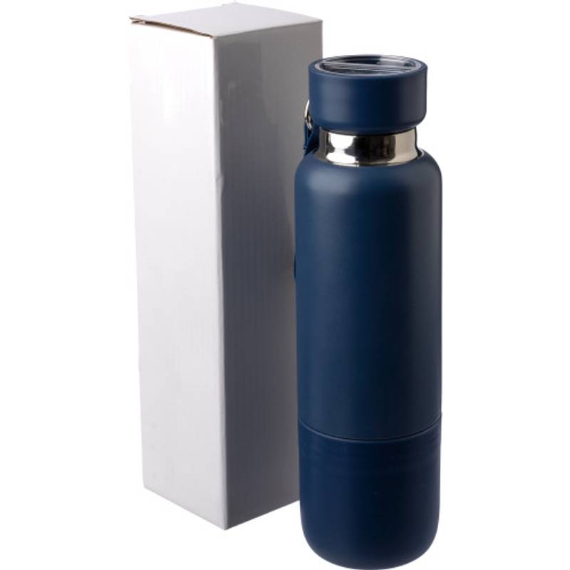 Nerezová dvojplášťová fľaša (500 ml) Lieselotte, čierna Nerezová dvojplášťová fľaša (500 ml) Lieselotte, čierna