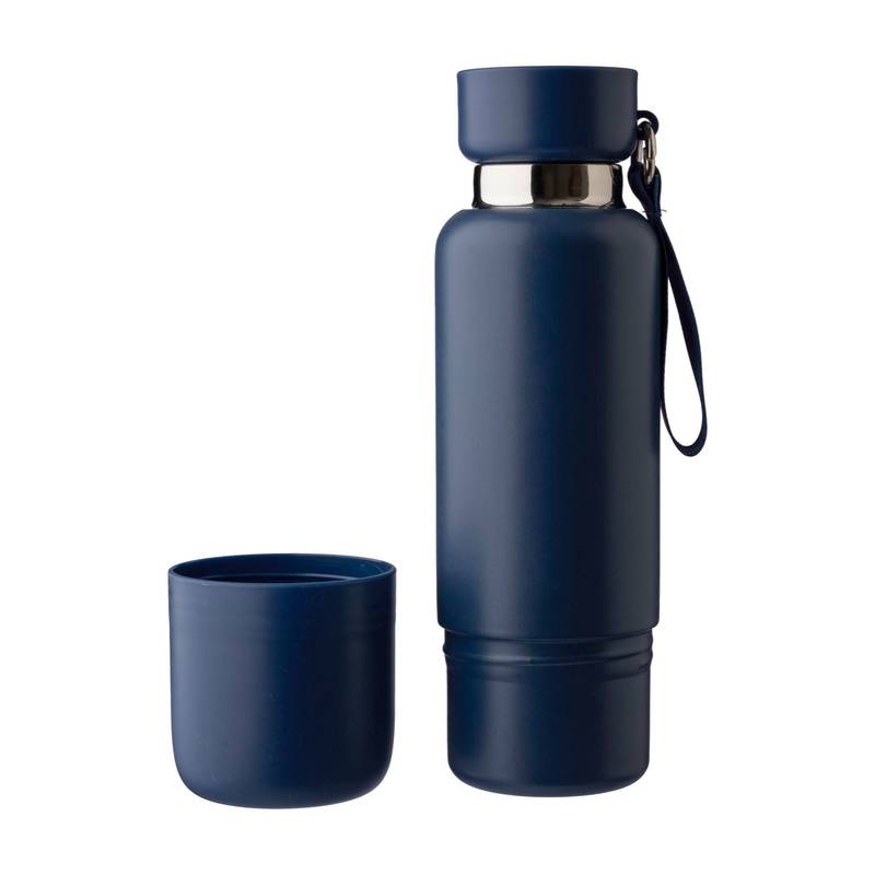Nerezová dvojplášťová fľaša (500 ml) Lieselotte, čierna Nerezová dvojplášťová fľaša (500 ml) Lieselotte, čierna