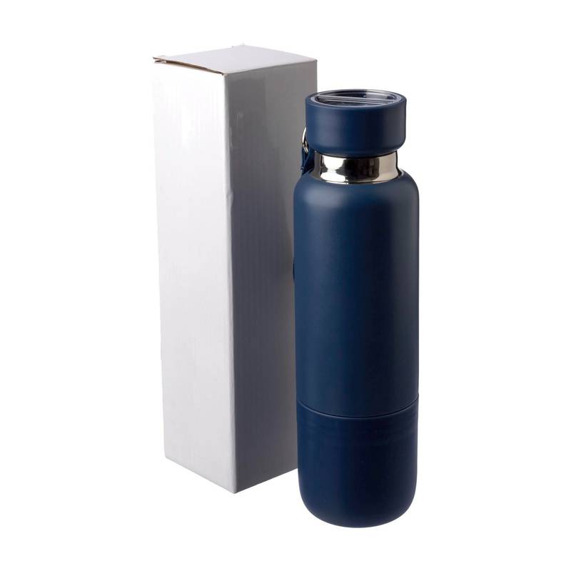 Nerezová dvojplášťová fľaša (500 ml) Lieselotte, čierna Nerezová dvojplášťová fľaša (500 ml) Lieselotte, čierna