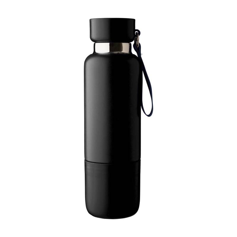 Nerezová dvojplášťová fľaša (500 ml) Lieselotte, čierna Nerezová dvojplášťová fľaša (500 ml) Lieselotte, čierna