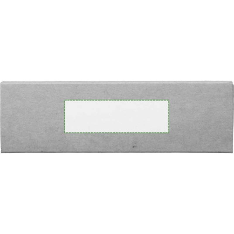 Psací sada Fritz z recyklované nerezové oceli, šedá stříbrná Psací sada Fritz z recyklované nerezové oceli, šedá stříbrná