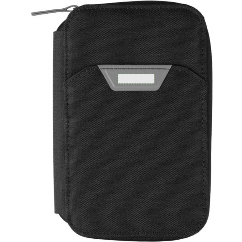 rPET cestovná peňaženka Susanne, čierna rPET cestovná peňaženka Susanne, čierna