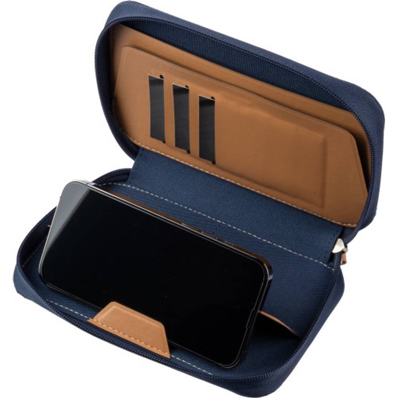 rPET cestovná peňaženka Susanne, čierna rPET cestovná peňaženka Susanne, čierna