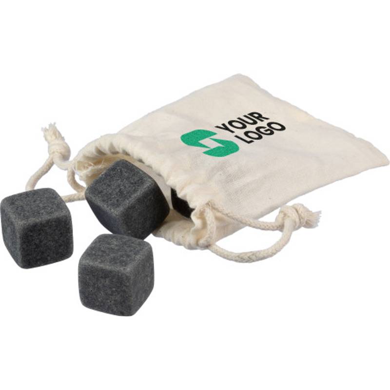 Sada kamenných kostek ledu Jens, hnědá khaki Sada kamenných kostek ledu Jens, hnědá khaki