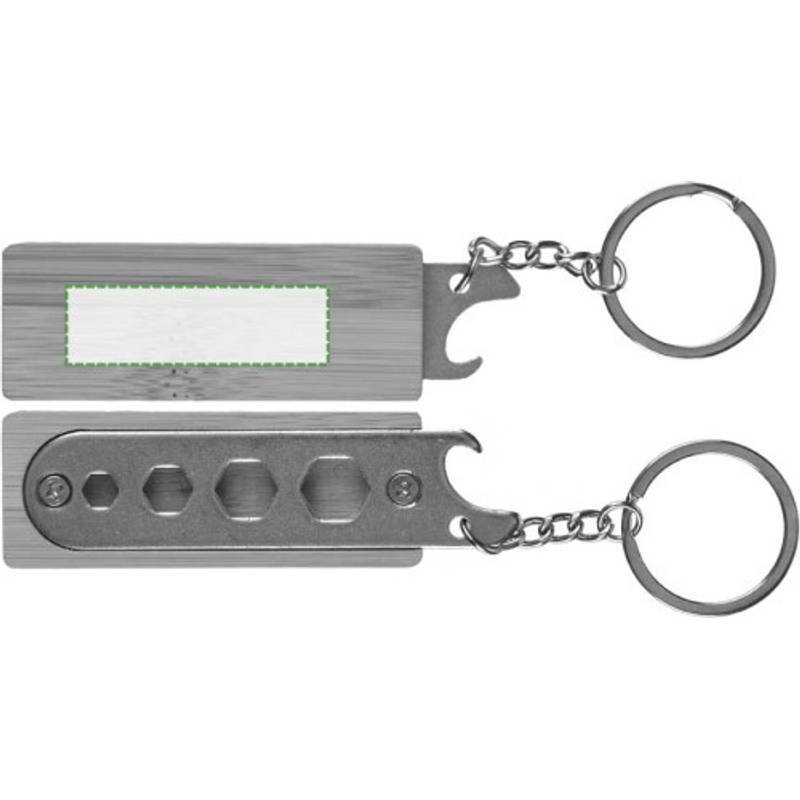 Bambusový držiak na kľúče Klaus, hnedá Bambusový držiak na kľúče Klaus, hnedá