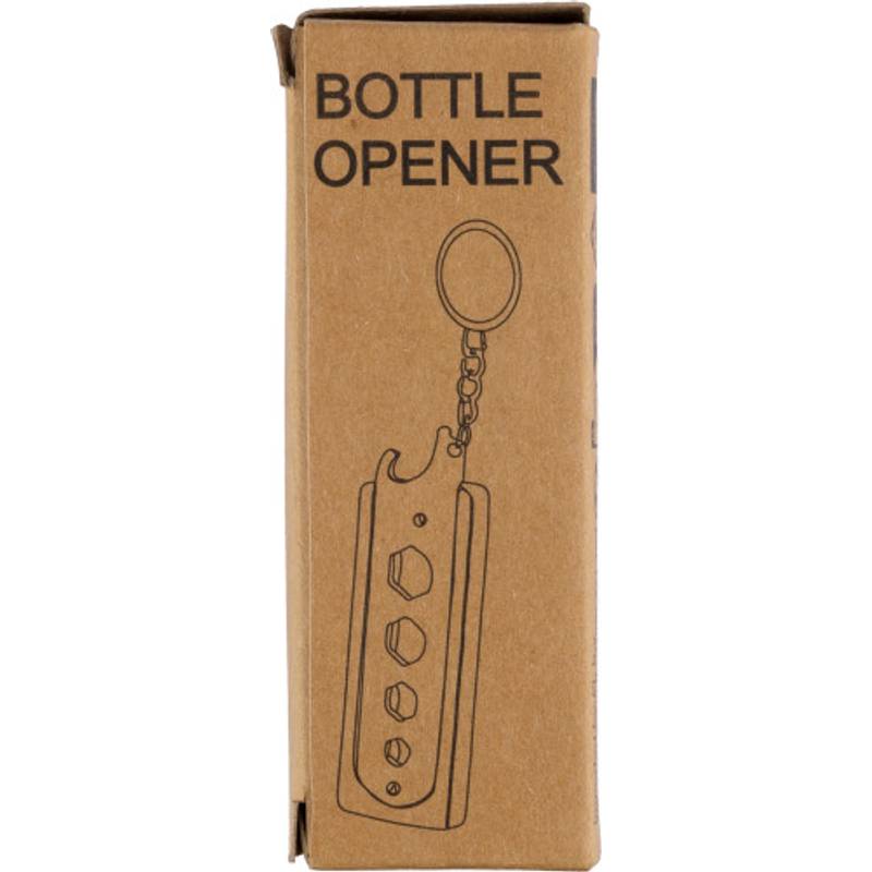 Bambusový držiak na kľúče Klaus, hnedá Bambusový držiak na kľúče Klaus, hnedá