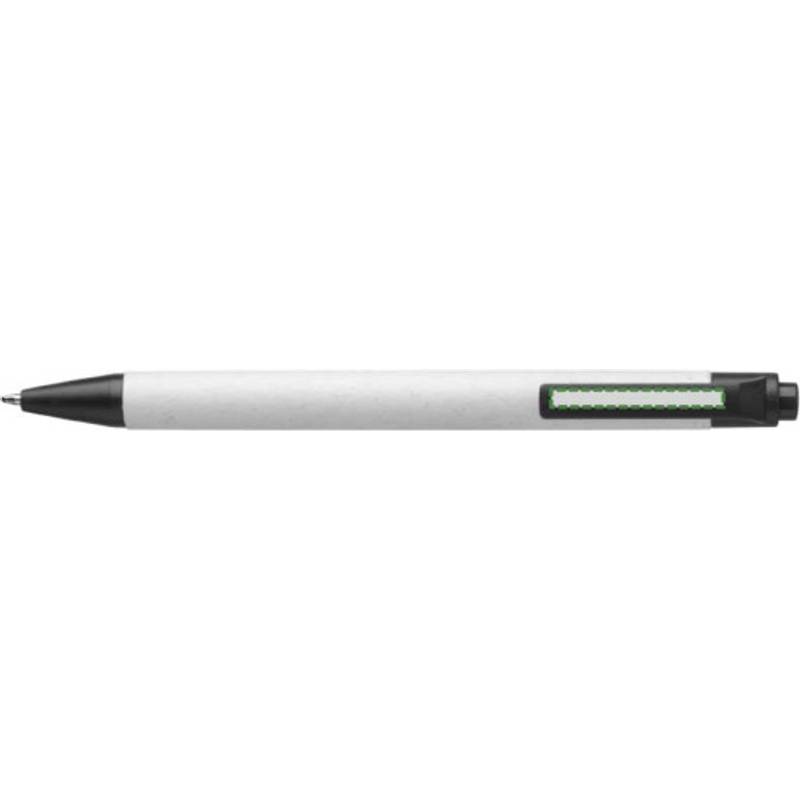 Kuličkové pero Heike z recyklovaného obalu mléka, černá Kuličkové pero Heike z recyklovaného obalu mléka, černá