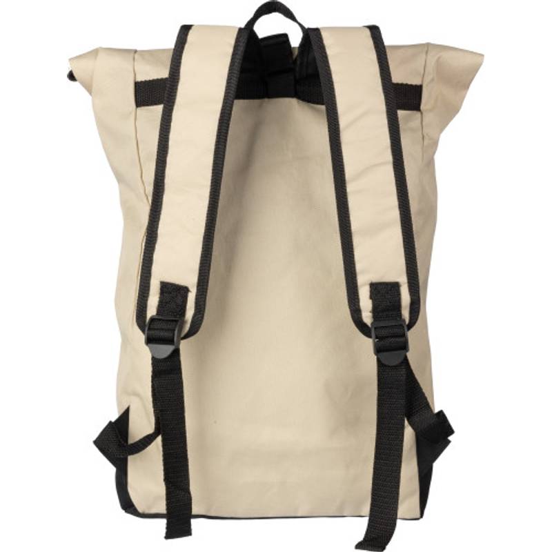 rPET (600D) rolovací batoh Marlene, hnědá béžová rPET (600D) rolovací batoh Marlene, hnědá béžová