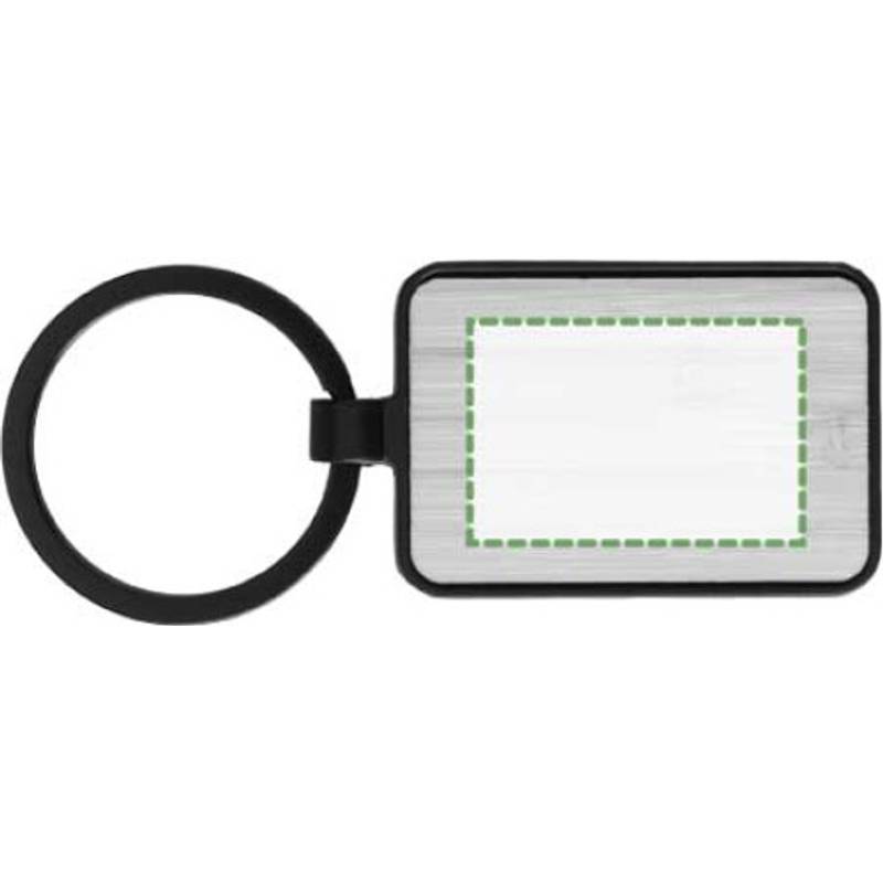 Kovová klíčenka Brigitte, černá Kovová klíčenka Brigitte, černá