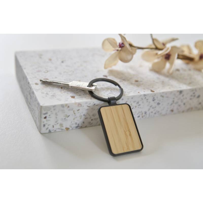 Kovová klíčenka Brigitte, černá Kovová klíčenka Brigitte, černá