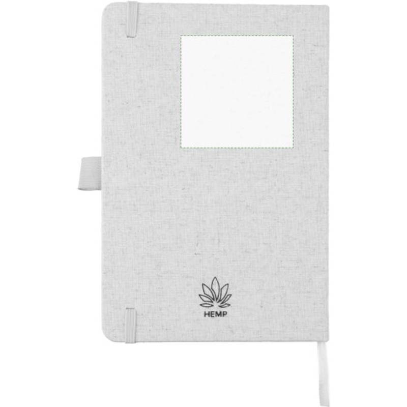 Konopný sešit A5 Barbara, hnědá khaki Konopný sešit A5 Barbara, hnědá khaki