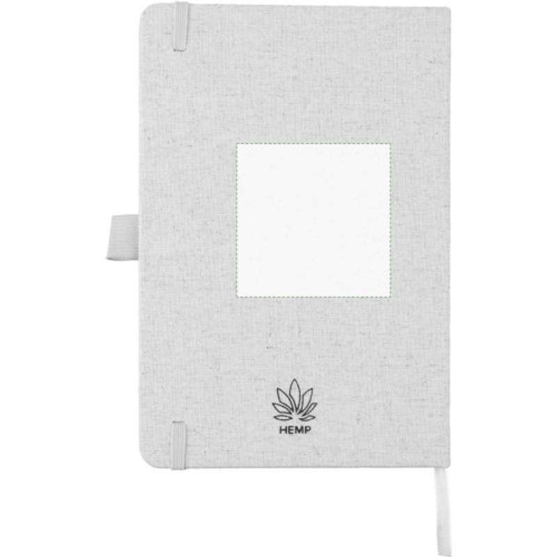 Konopný sešit A5 Barbara, hnědá khaki Konopný sešit A5 Barbara, hnědá khaki