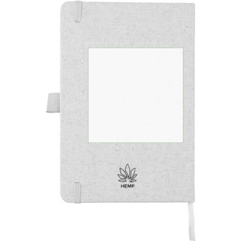 Konopný sešit A5 Barbara, hnědá khaki Konopný sešit A5 Barbara, hnědá khaki