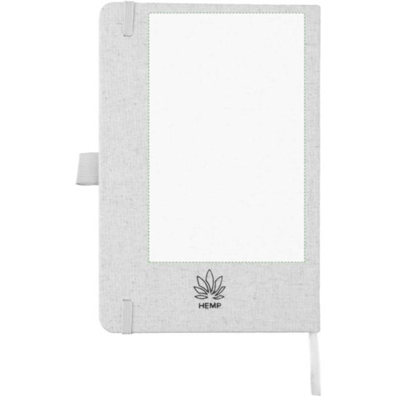 Konopný sešit A5 Barbara, hnědá khaki Konopný sešit A5 Barbara, hnědá khaki