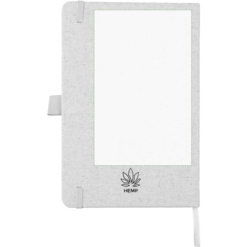 Konopný sešit A5 Barbara, hnědá khaki Konopný sešit A5 Barbara, hnědá khaki