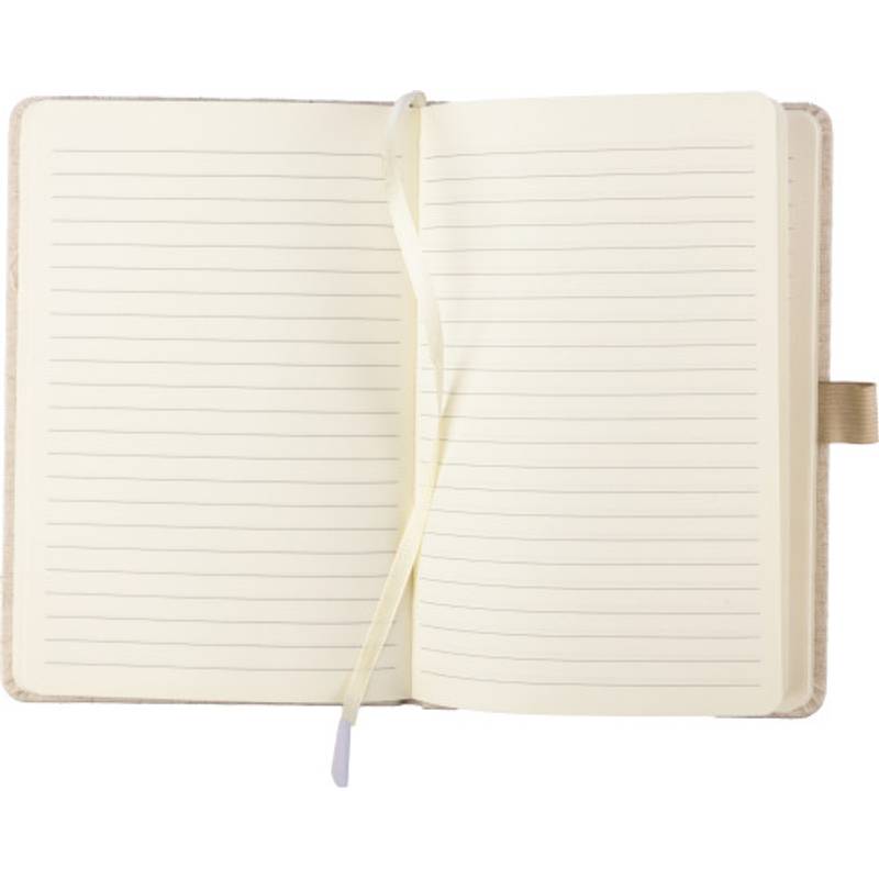 Konopný sešit A5 Barbara, hnědá khaki Konopný sešit A5 Barbara, hnědá khaki