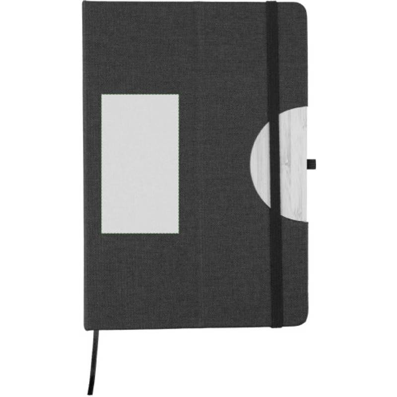 rPET (300D) notebook A5 Ernst, čierna rPET (300D) notebook A5 Ernst, čierna