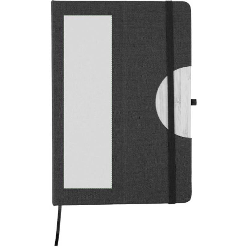 rPET (300D) notebook A5 Ernst, čierna rPET (300D) notebook A5 Ernst, čierna