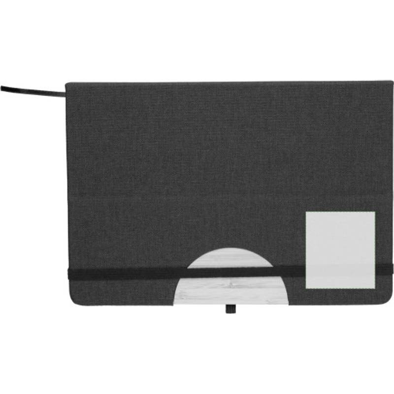 rPET (300D) notebook A5 Ernst, čierna rPET (300D) notebook A5 Ernst, čierna