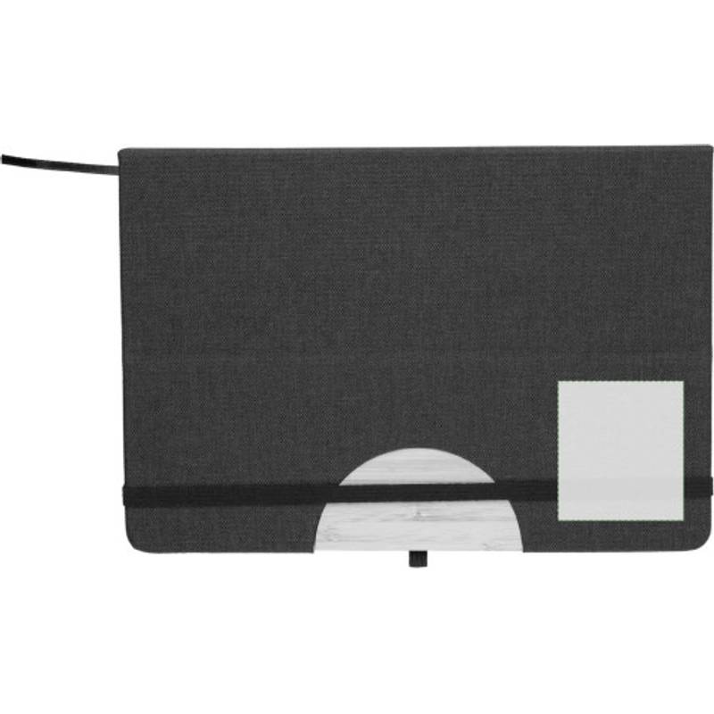 rPET (300D) notebook A5 Ernst, čierna rPET (300D) notebook A5 Ernst, čierna