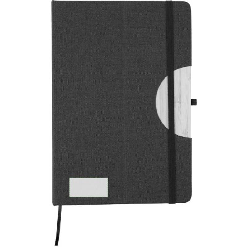 rPET (300D) notebook A5 Ernst, čierna rPET (300D) notebook A5 Ernst, čierna