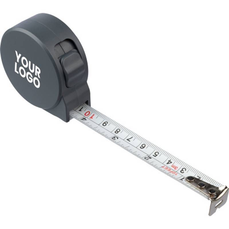 Svinovací metr z recyklovaného ABS (3 metry) Ute, šedá Svinovací metr z recyklovaného ABS (3 metry) Ute, šedá