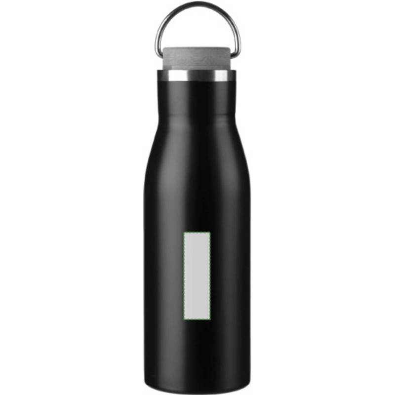 Recyklovaná nerezová fľaša Aline, čierna Recyklovaná nerezová fľaša Aline, čierna