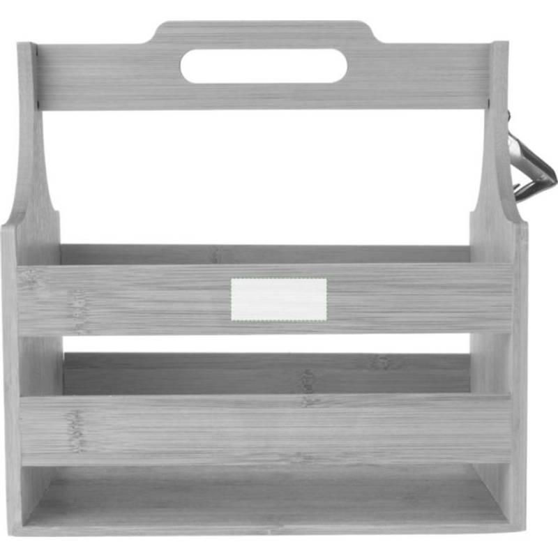 Bambusový držák na láhev Hans, hnědá Bambusový držák na láhev Hans, hnědá