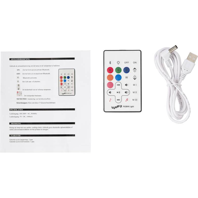 Plastový LED reproduktor, biela Plastový LED reproduktor, biela